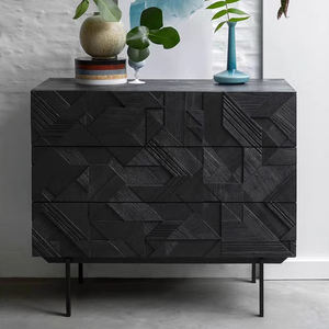 AOMISI <span class=keywords><strong>CASA</strong></span> <span class=keywords><strong>meuble</strong></span> TV en bois noir de style moderne présentoirs <span class=keywords><strong>console</strong></span> de luxe <span class=keywords><strong>meuble</strong></span> TV mural meubles nordiques en bois massif - Product Image 6