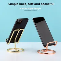 Penyangga Ponsel Tipe Berdiri dari Besi, Rak Buku, Display Bentuk Kawat, Tempat Menu, Dilapisi Elektroplating