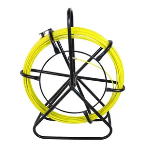 High tensile strength 8mm Fish Tape Fiberglass Wire Cable push Puller Optical Pulling Duct Rodder 200m