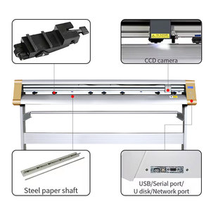 Machine de découpe de vinyle à moteur pas à pas de haute précision avec fonction de contour de positionnement laser de 160 cm, film PVC, autocollant HTV - Product Image 2