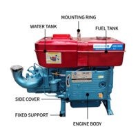 SHARPOWER Grossiste en équipements d'extraction aurifère, moteur diesel monocylindre 4 temps refroidi par eau Zs1115 24HP de haute qualité