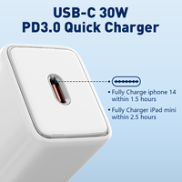 Chargeur rapide LDNIO PD 30W QC FCP PPS US EU pour téléphones portables, adaptateur secteur USB-C de voyage