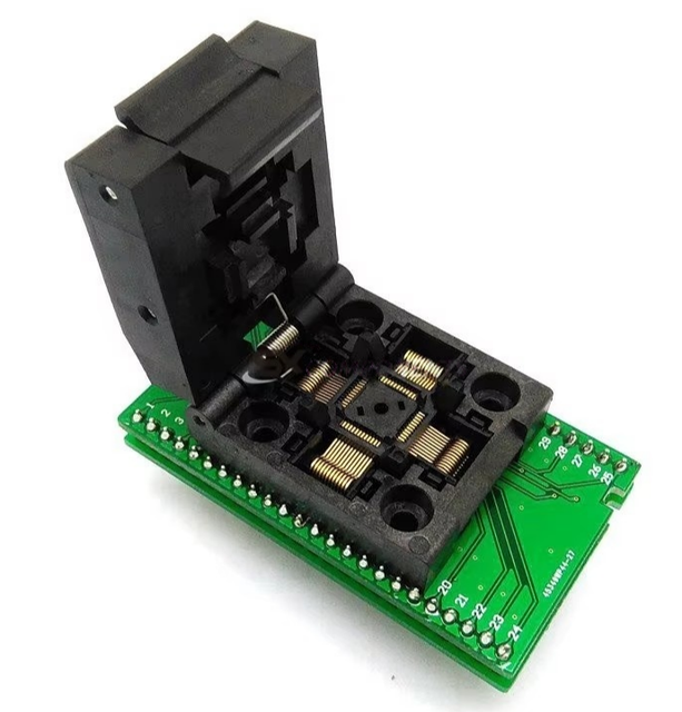 QFP48 TQFP48 LQFP48 to DIP48 MCU Programmer Pitch 0.5mm IC Body Size 7x7mm IC51-0484-806 Test Socket Adapter