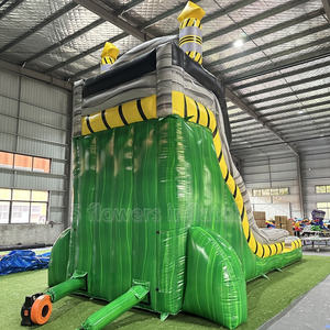 <span class=keywords><strong>Toboggan</strong></span> gonflable jaune et noir avec option piscine humide ou sèche à vendre - trampoline gonflable - Product Image 4