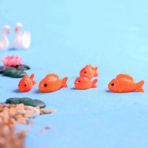 أشغال يدوية صغيرة من راتنج كوي أحمر مجموعات أسماك مصغرة تصنعها بنفسك لحديقة وأسماك منزلية للدبابات وشاطئ المحيط ديكورات بونساي للهدايا - Product Image 6