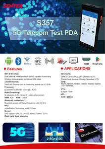 S357 Android 13 OS 5G PDA 800-1700nm OPM VFL IPTV WIFI TEST Gigabit Speedtest PPPoE LAN 2.5G+2.5G Port Drahtlose Geschwindigkeitserkennung - Product Image 4