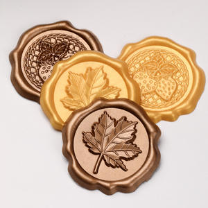 Étiquettes en cire gaufrée, sceaux personnalisés avec logo, pour enveloppes, sceaux décoratifs en cire - Product Image 5