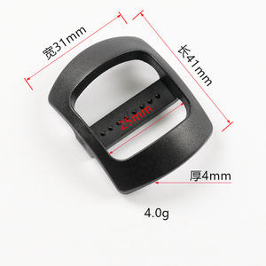 41mm * 25mm intérieur noir pratique boucle coulissante en plastique vêtement <span class=keywords><strong>oeillets</strong></span> <span class=keywords><strong>pour</strong></span> fixation sécurisée <span class=keywords><strong>pour</strong></span> sacs - Product Image 3