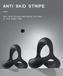 Anillo Vibrador de Silicona Suave para Pene, Juguetes Sexuales para Adultos, Anillos para Pene para Mejorar el Rendimiento Masculino, Marca STELLAR PATH - Product Image 4