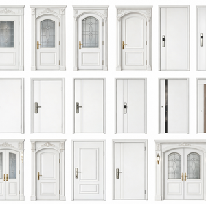 Puerta de Seguridad de Acero de Alta Calidad con Vidrio Insertado, Puerta Principal Decorativa para Casa, Proveedor de Fábrica en China - Product Image 3