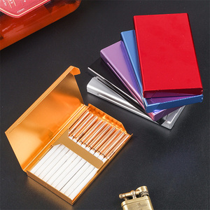 Boîte de rangement pour cigarettes Slim Accessoires pour fumeurs à ouverture latérale pour hommes et femmes - Product Image 1