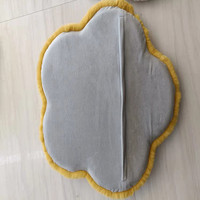 Coussin de siège en fausse fourrure de lapin avec noyau en latex à récupération lente, forme d'œuf, motif floral, personnalisable pour chaise de bureau à domicile