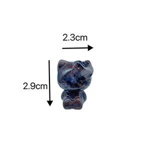 Cute Hello Kitty <span class=keywords><strong>Cat</strong></span> Crystal Carving Semi <span class=keywords><strong>Precious</strong></span> Gemstone Crystal Crafts intagliato a mano KT <span class=keywords><strong>Cat</strong></span> per la decorazione - Product Image 6