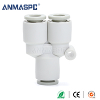 KQ2U Régulateur de silencieux de soupape d'air en plastique pneumatique de 8mm Application industrielle Raccords de filetage de condition pour tube de tuyau