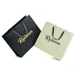 Sacs en papier de luxe colorés, logo imprimé personnalisé, sacs cadeaux personnalisés avec votre propre logo - Product Image 5