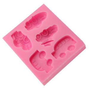 Stampo in Silicone per Decorazione <span class=keywords><strong>Torte</strong></span> e Fondente, Forma Rettangolare 3D, 5 Diversi Motivi, Varie Dimensioni, Design Auto Cosmiche - Product Image 4