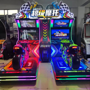 Simulateur de conduite de moto à grande vitesse à pièces avec écran LCD haute définition - Machine de jeu de moto Super Bike - Product Image 1