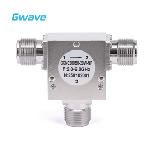 Circulador Gwave GCN020060-20W-NF con Aislamiento de 15dB de 2GHz a 6GHz, 20 Watts, 50 Ohmios, Baja Pérdida de Inserción y Conector N Hembra GCN02006 - Product Image 6
