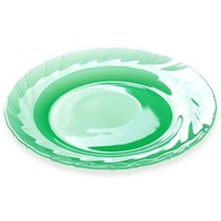 Europäischer Großhandel: Luxuriöse Jade-grüne Glas-Platzteller für Hochzeiten und Heimdekoration