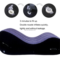 SacKnove Canapé gonflable pour chambre à coucher pour femmes adultes, chaise à poignée, oreiller pour positions sexuelles, jouets sexuels pour couples, meubles sexuels pour l'amour