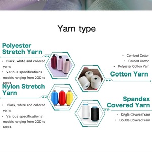 Top bán <span class=keywords><strong>100</strong></span>% polyester DOPE nhuộm cao căng sợi 75D 100D cho thêu và vớ đan cao tenacity dty phong cách - Product Image 6