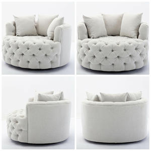 Nhung hiện đại ghế sofa bộ 2 cho đồ nội thất phòng khách giọng ghế bành sang trọng phòng chờ quá khổ xoay vòng ghế mô hình - Product Image 3