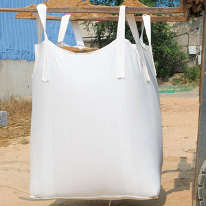 Sacs jumbo de haute qualité en gros 90*90*110 Produits en vrac en stock Sacs à fond plat entièrement ouverts récupérables pour l'agriculture - Product Image 1