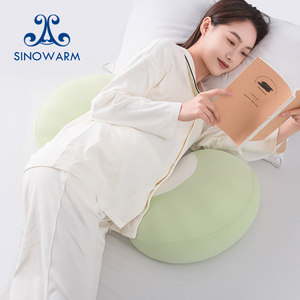 Oreiller de grossesse ergonomique multifonctionnel en mousse à mémoire de forme pour femmes enceintes dormeuses sur le côté - Product Image 1
