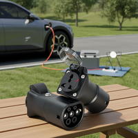 Nouvel adaptateur AOTAI Type 2 vers prise brésilienne V2L avec interrupteur d'alimentation, câble de décharge EV 3,5 kW pour BYD Geely GWM Smart # 1