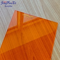 Feuilles d'acrylique vierges transparentes rouges Thermoformage Découpe Gravure Pliage Polissage |   Jingruite sur mesure, épaisseur personnalisée