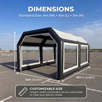 Abri de voiture gonflable personnalisé, abri de voiture portable en PVC pour stationnement extérieur