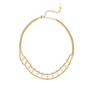 Collier ras du cou pour femme, style sexy et cool, en acier titane plaqué or 18 carats, ne ternit pas - Product Image 6