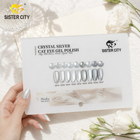 Gel UV/LED professionnel effet œil de chat magnétique haute brillance Moon Cat Eye, marque privée, à retirer par trempage