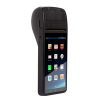 Pemindai kode batang 2D 1D 2D, terminal pda android pemindai pos genggam bawaan 58mm printer penerimaan termal portabel M500