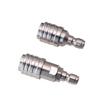 Pistolet à eau haute pression 21V électrique argenté avec connecteur rapide G1/4 autobloquant en acier inoxydable 4000 psi pour nettoyage de voitures