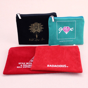 Bolsas de Joyería Personalizadas con Cierre, Bolsa de Maquillaje, Embalaje Cosmético, Bolsa de Joyería de Terciopelo con Logotipo Impreso para Exhibición de Aretes y Collares - Product Image 6