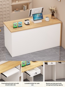 Quầy bar thu ngân hiện đại tối giản cửa hàng quần áo quầy lễ tân phục vụ nhà hàng làm đẹp tiếp tân Kinh Tế - Product Image 5