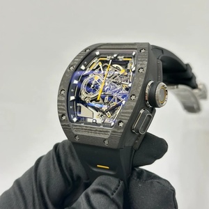 Reloj con Forma de Tonneau, Edición 2026, Cristal de Zafiro y Fibra de Carbono, Esfera Luminosa Esqueletizada, Reloj Mecánico Deportivo de Buceo - Product Image 2