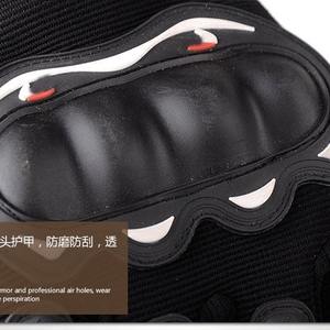 Gants de moto pour homme, sportifs, pour la conduite en extérieur, course, antidérapants, coque rigide, écran tactile, en cuir, anti-choc - Product Image 4