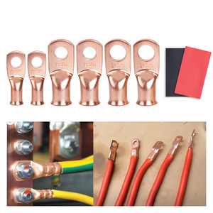 Cnspeed Ring <b>Terminals</b> Pure Copper 8AWG M6 M8 M10 General Use Electrical Connectors - Product Image 1