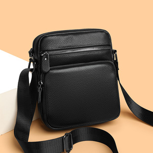 Bolso Bandolera de Cuero PU, Bolsos de Mensajero de Cuero para Tablet de 9.7 Pulgadas, Bolso Cruzado de Cuero para Hombre - Product Image 3