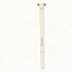 Penna Gel Cancellabile 0.5mm in Plastica Serie Orsetto - Asciugatura Rapida, Cancellabile a Caldo, Blu/Verde/Nero, Cancelleria per Studenti - Product Image 2