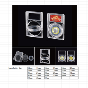 Thiết kế độc đáo 360 độ xoay phân loại đồng xu tẤm siêu âm Máy hàn niêm phong đồng xu hiển thị trường hợp - Product Image 2