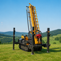 Foreuse de puits d'eau pour le forage de puits de village, machine de forage diesel, profondeur 300 mètres