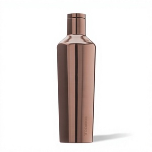 Botella de Agua de Cobre Hecha a Mano con Tapa y Acabado Liso para Regalo en Salas de Estar, Festivales, Bodas y Eventos Corporativos - Product Image 1