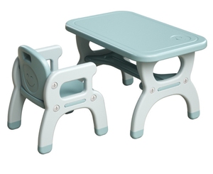Nuovo Tavolo per Compiti in Plastica per Bambini Facile <span class=keywords><strong>da</strong></span> Montare Scrivania per Studio Set Scrivania e Sedia per l'Apprendimento dei Bambini - Product Image 1