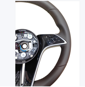 Modification et amélioration du volant en cuir noir et marron pour Mercedes Benz E W213 <span class=keywords><strong>GLE</strong></span> W167 S W221 W222 W223 C GLC CLS sport - Product Image 5