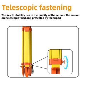 Trípode de Aluminio Personalizable OEM Resistente a Impactos para Estación Total de Ingeniería y Topografía, Accesorios para Instrumentos de Teodolito - Product Image 3