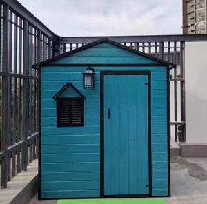 7x4.2ft thân thiện với môi PVC mạnh mẽ thép mạ kẽm vườn hộp lưu trữ đỉnh mái dễ dàng lắp ráp khung gỗ Kim Loại Nhà kho cho - Product Image 6