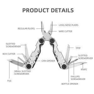 Kit d'outils multifonctionnels à pince <span class=keywords><strong>de</strong></span> poche très vendu, pince pliante multifonctionnelle en acier inoxydable, coupe-fil - Product Image 3